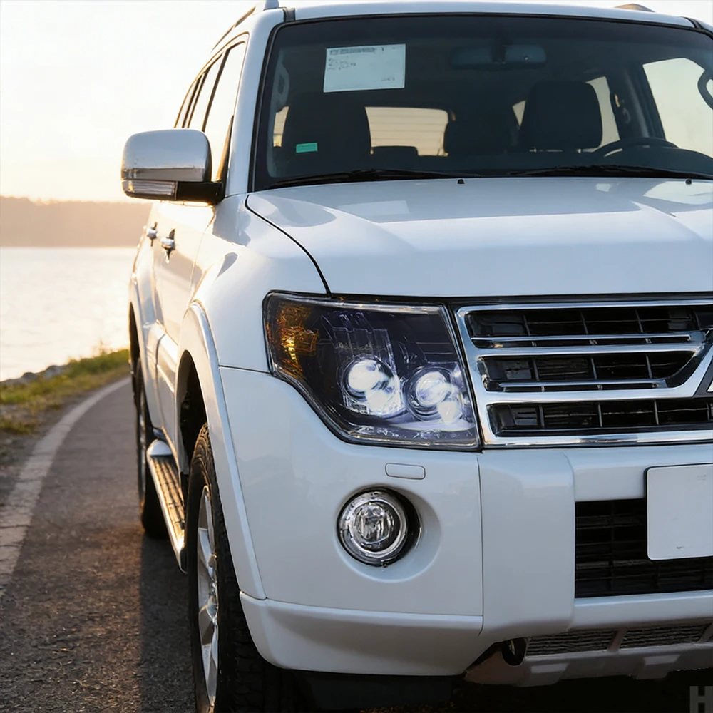 

Для Mitsubishi Pajero 2006-2020: Комплект фар в сборе, обновленные высококачественные светодиодные передние фонари, установка Plug and Play, аксессуары для авто