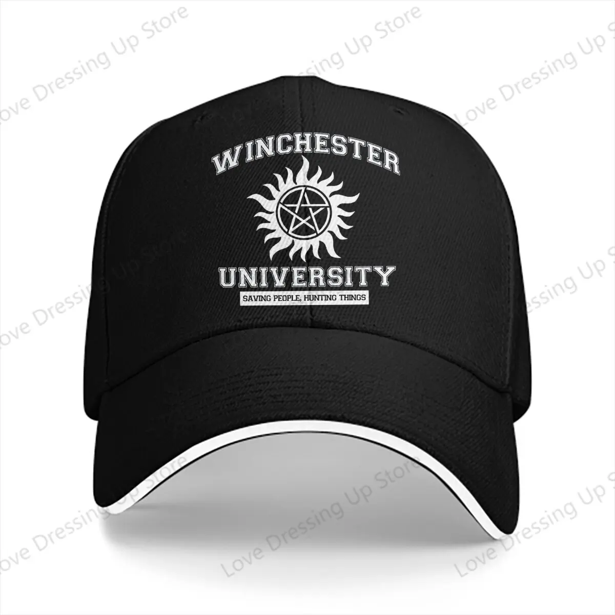 

Летняя бейсболка в стиле хип-хоп Winchester University Supernatural, регулируемая индивидуальная шляпа для гольфа, кепки для водителя грузовика, подарок унисекс