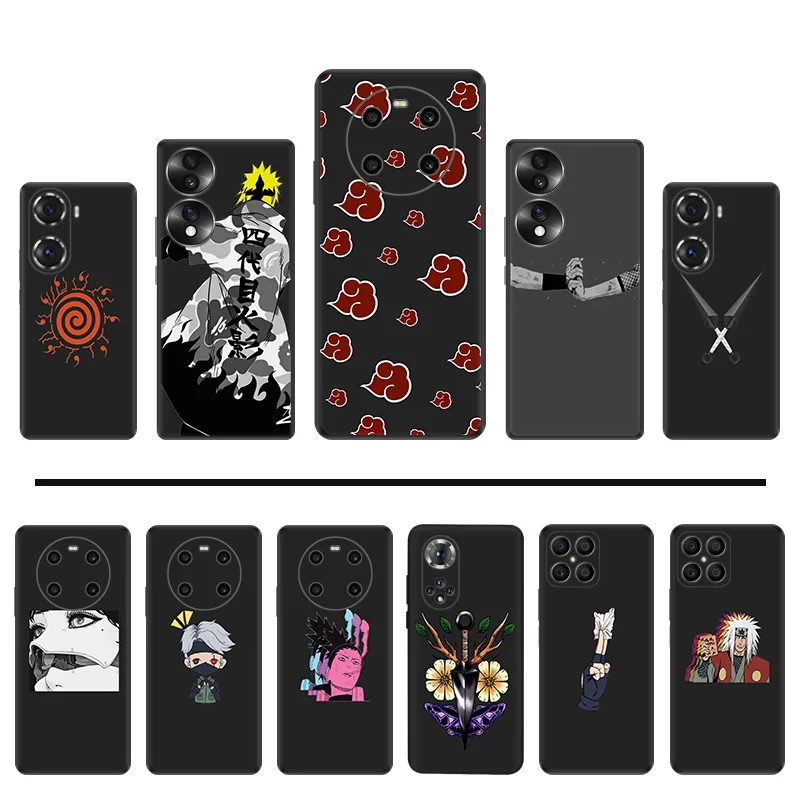 Phone Cases For Honor X7b X7 X8 X9 b X6a 90 70 X8b Magic5 Anime Narutos shuriken Pixel 6 7 6a 7a 8a 8 Pro Shell Black Case Cover