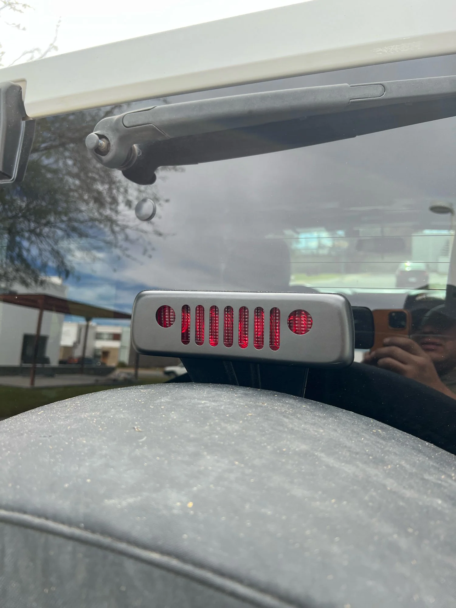 Cubierta de luz de freno trasera para coche, pegatina embellecedora de marco de lámpara de freno trasero para Jeep Wrangler JK 2007-2017