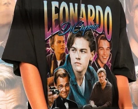 Camiseta Retro de Leonardo DiCaprio - Camiseta de Leonardo DiCaprio, Camiseta de Leonardo DiCaprio, Artículos de Leonardo DiCaprio, Leonardo DiCaprio