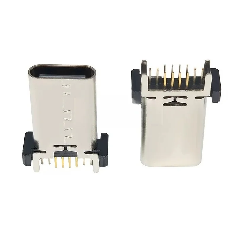 10/50 piezas de conector hembra vertical tipo C16P, interfaz de carga USB de 8.8/9.3/10.0/13.7/17.5H