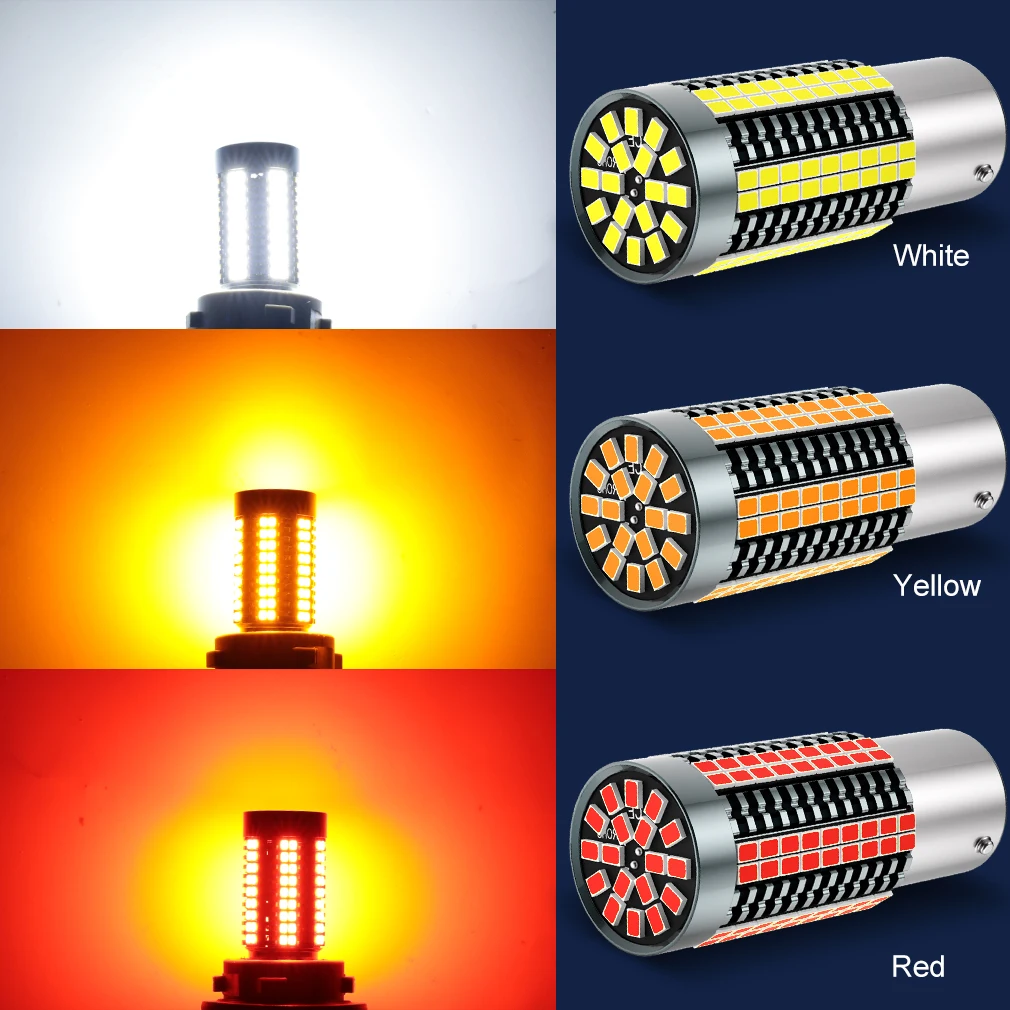 P21W Led 1156 BA15S BAU15S PY21W 1157 BAY15D P21/5W R5W R10W T20 7440 W21W P21/5W 7443 W21/5W LED Bulbs Car DRL Signal Lights view 5