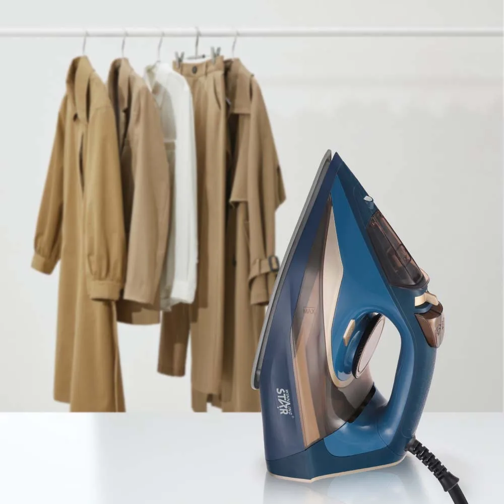 رذاذ الماء الجاف المنزلي بقدرة 2200 وات، مكواة كهربائية متعددة الوظائف بالبخار والسيراميك