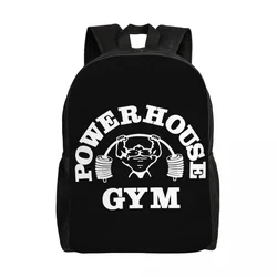 Customized Powerhouse Gym Backpacks Women Men Fashion Bookbag for College School Fitness Building Muscle Bags