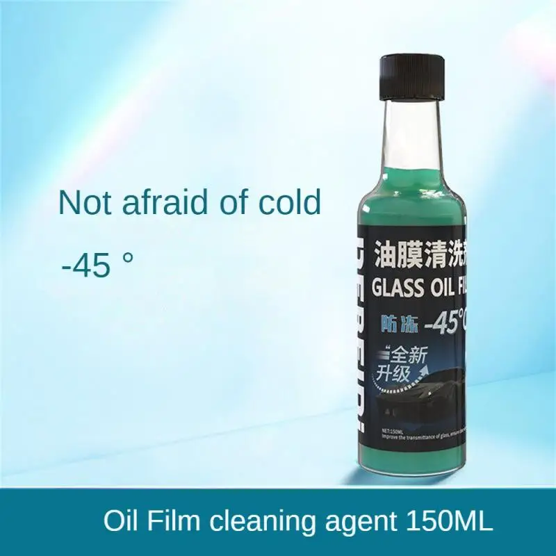 Detergente limpiador de vidrio para coche sin rastro, producto para eliminar película de aceite de fórmula suave, limpiador espumoso, limpiador para parabrisas de coche no irritante