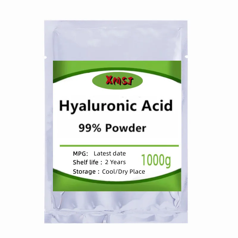 Cosmetic Grade 99% Hyaluronic Acid Powder,HA Hyaluronic Acid Powder Low Molecular Weight Moisturizing,Antiaging,Anti Wrinkle