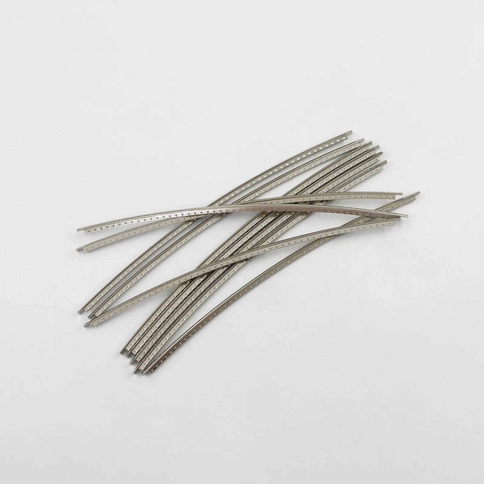 12-Pack 130mm Nickel Silver Guitar Fret Wire, 5.12-Inch Pre-Radiused Frets for Acoustic & Electric Guitars, Ukuleles