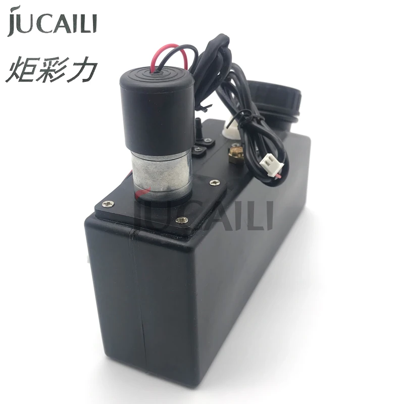 JCL 500mL UV Ink Tank Cartridge with Stirring Motor and Level Sensor Mute White Inks Sub Tank Bulk 0.5L with Silencer