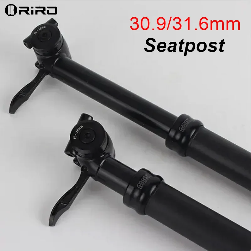 

RIRO Ultralight Bike Seatpost Aluminum Alloy MTB Mountain Road Bicycle Seat Post 30.9/31.6mm*475mm Seat Tube Cycling Parts
