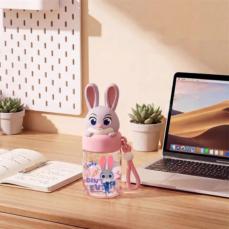 X&W For Zootopia Cartoon Water Bottle 290ML Judy nick Mini Pocket Cup Tritan Portable Water cup For Kids Outdoor Sports Cups