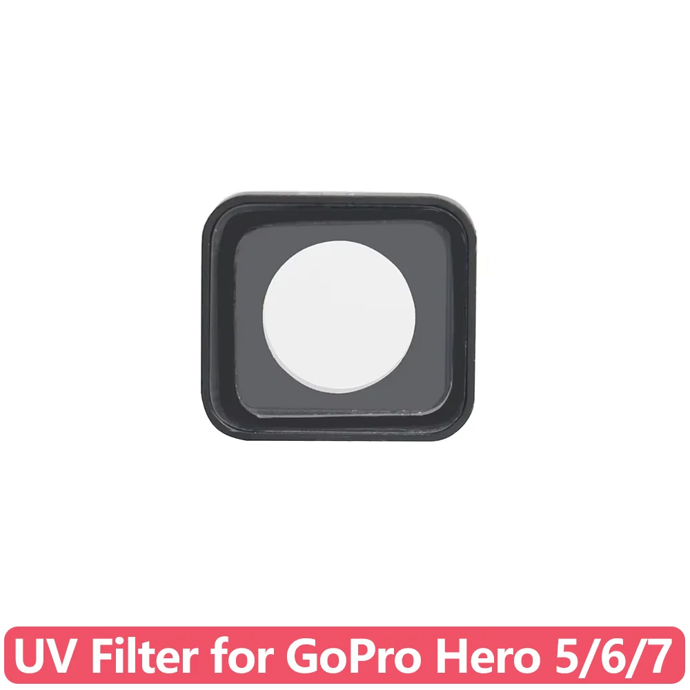Aluminum Alloy Frame UV Filter Tempered Glass Lens Protector for GoPro Hero 5 6 7 Black Edition Action Camera Accessory
