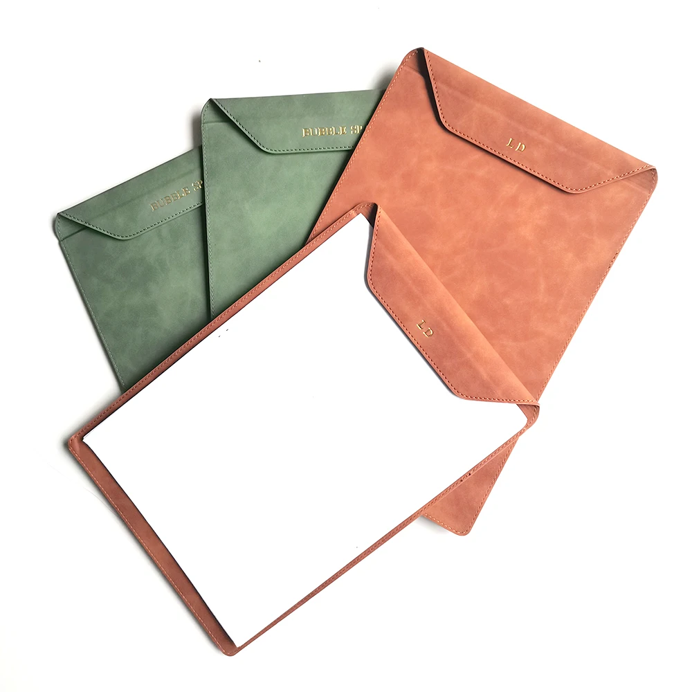 Business Büro Luxus Dokument Tasche PU Leder Benutzerdefinierte Name Große Kapazität A4 Papier Datei Tasche Mode Gravieren Logo Lagerung Taschen – Detail 15