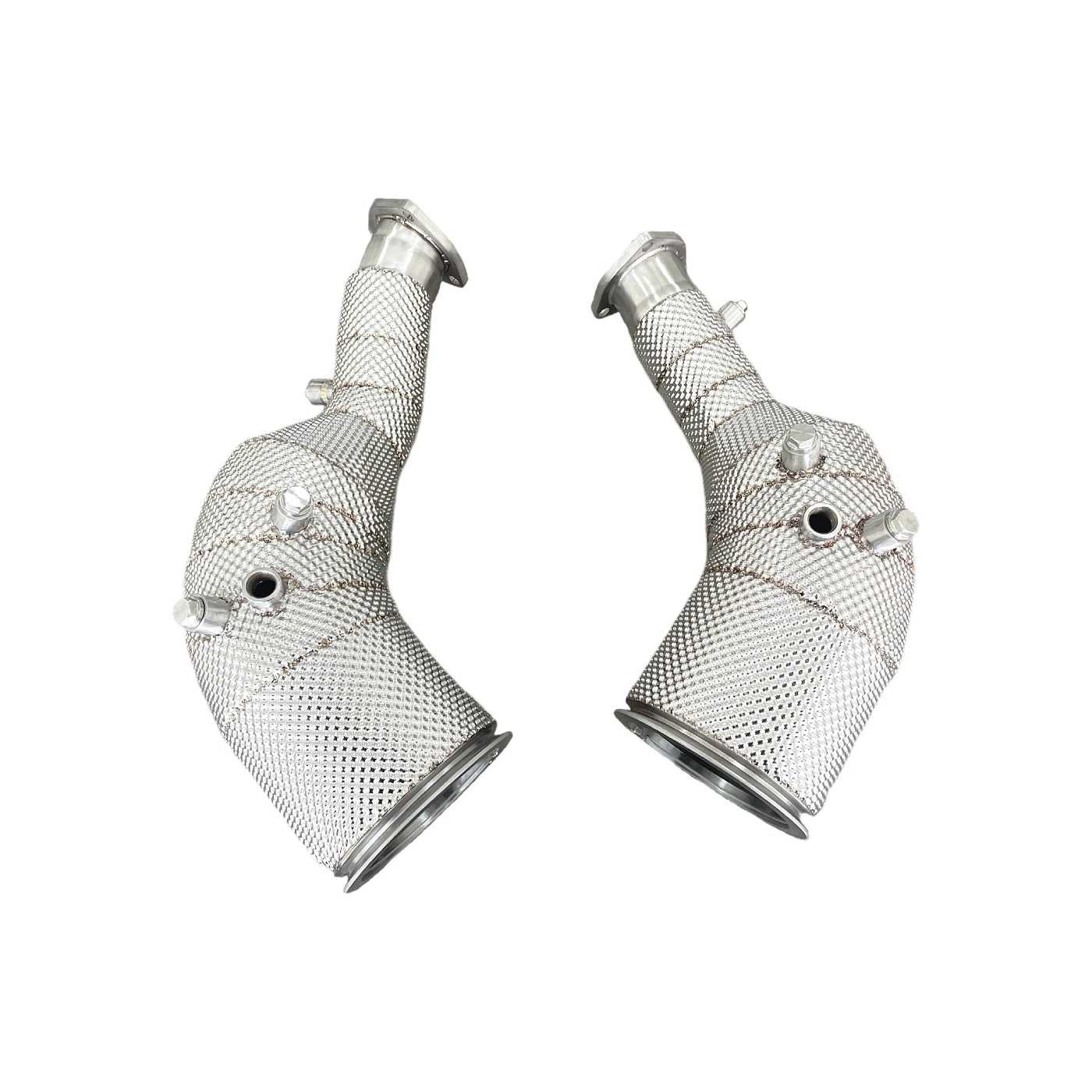 

Stainless Steel Catted Heatshield Downpipe For Audi RS6 RS7 C8 4.0T Downpipe