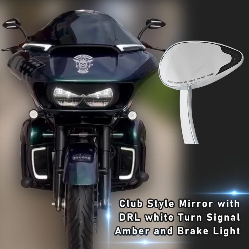 

Suitable for Motorcycle Accessories Motorcycle Rearview Mirror Harley Davidson Motorcycle Any Model Black Electroplating