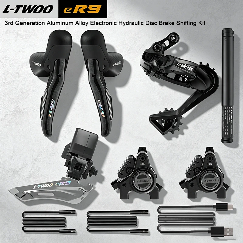 

LTWOO eR9 Беспроводная электронная дорожная группа 3-го поколения, переключатель переключения передач из алюминиевого сплава 12/11/10-скоростной и система переключателей