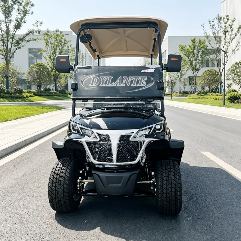 Lifted Off Road 2 Passenger Electric Golf Cart 48V/72V Lithium Battery Golf Buggy 2 Seater Utility Car for Hunting Farm Villa
