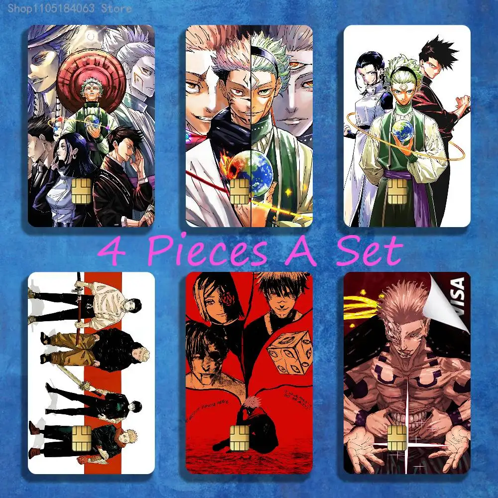 

Jujutsu Kaisen Modulo Stickers Credit Visa Debit Bank Charge Card Bus Metro Waterproof Sticker Decal Decoration
