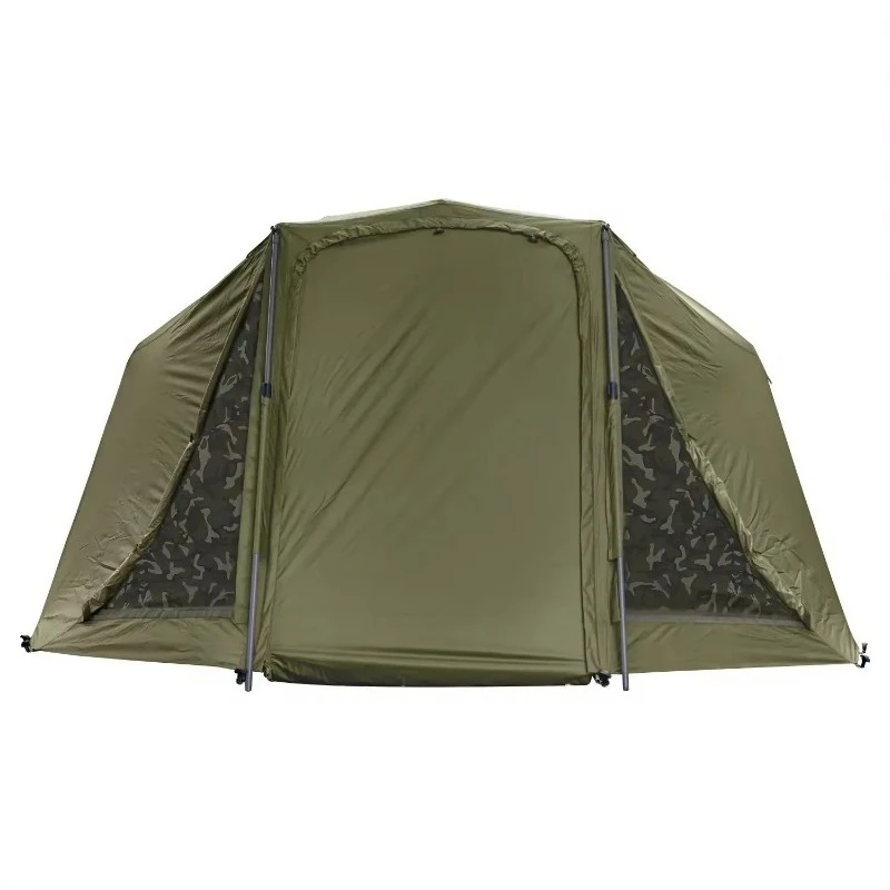 Double Layer 2 Person Foldable Aluminum Rod Summer Polyester Carp Fishing Camping Tent