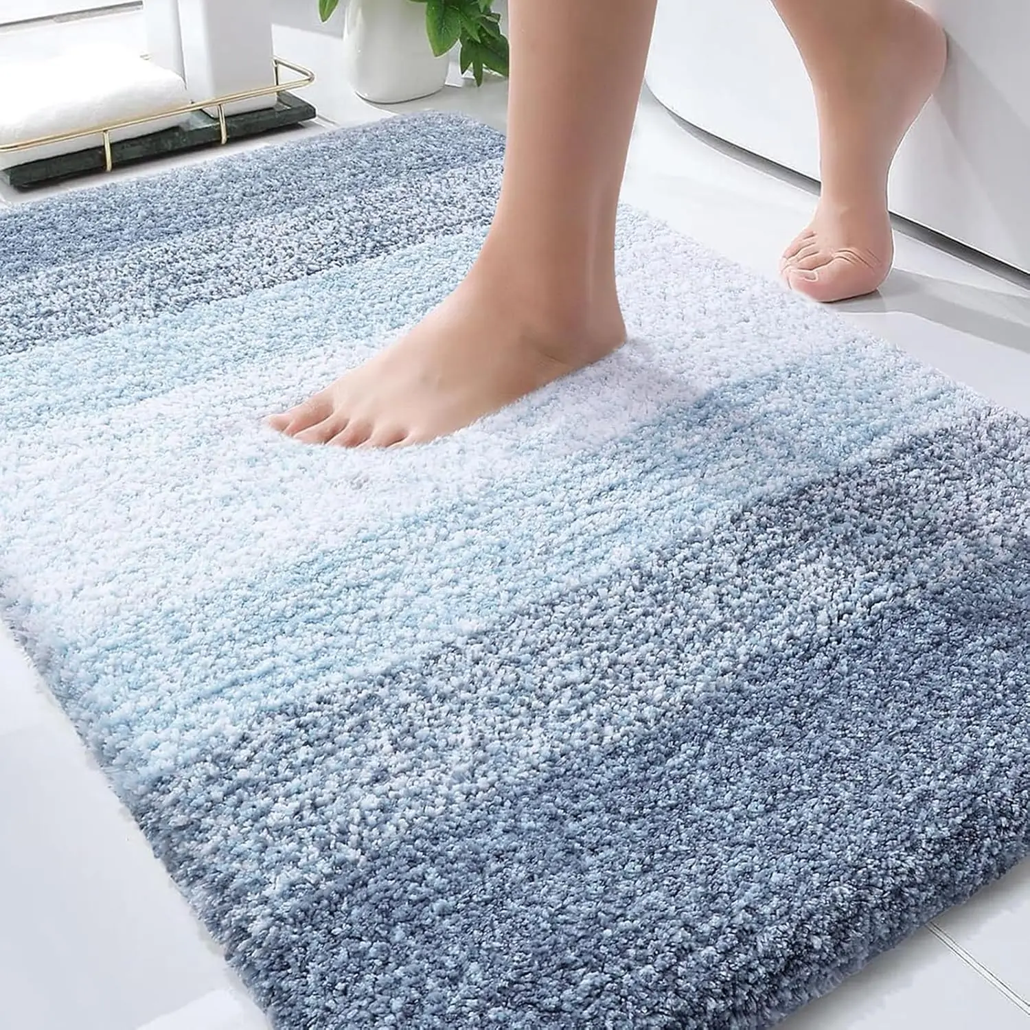 

Bathroom Rugs Mat 36x24, Extra Soft Absorbent Microfiber Bath Rugs, Rubber Backing, Quick Dry, Machine Washable Bath Ma