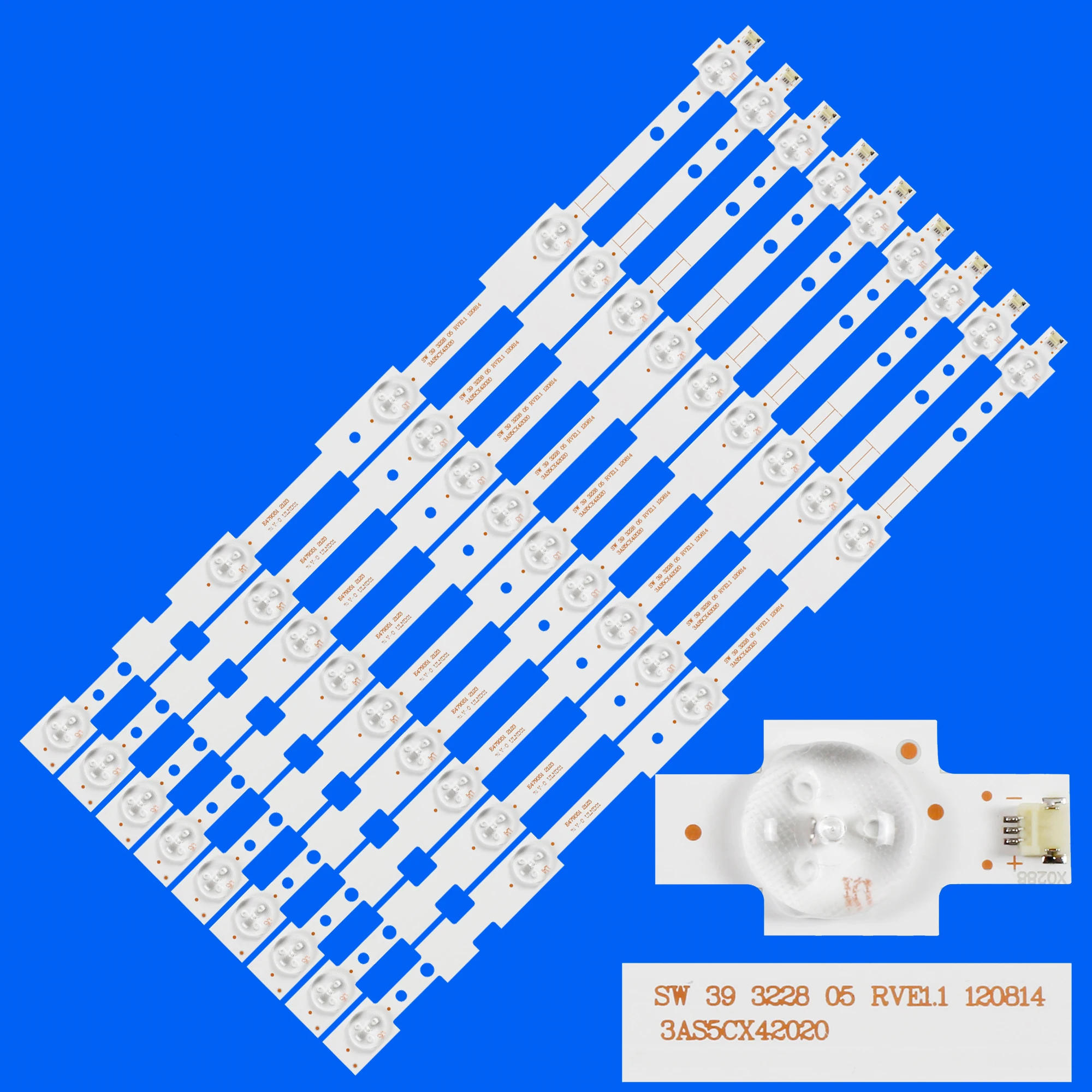 

LED Backlight Strips For LED-39A20 E39Q2510A 40LEM-3080/FT2C 39E320W SW 39 3228 05 REV1.1