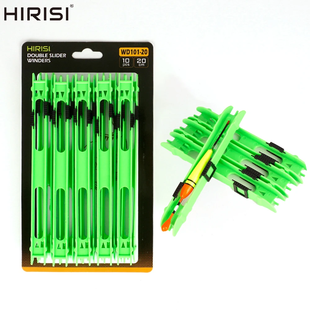 

Hirisi 10pcs Fishing Plastic Line Winding Board Rig Holder Fishing Line Accessories Rig Winders WD101