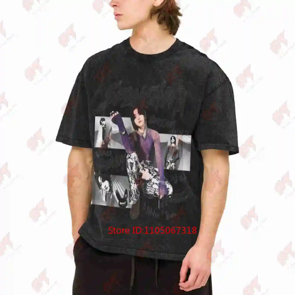 Seonghwa ATEEZ World Tour In Your Fantasy Kpop Vintage Washed Tee Pure Cotton T-Shirt
