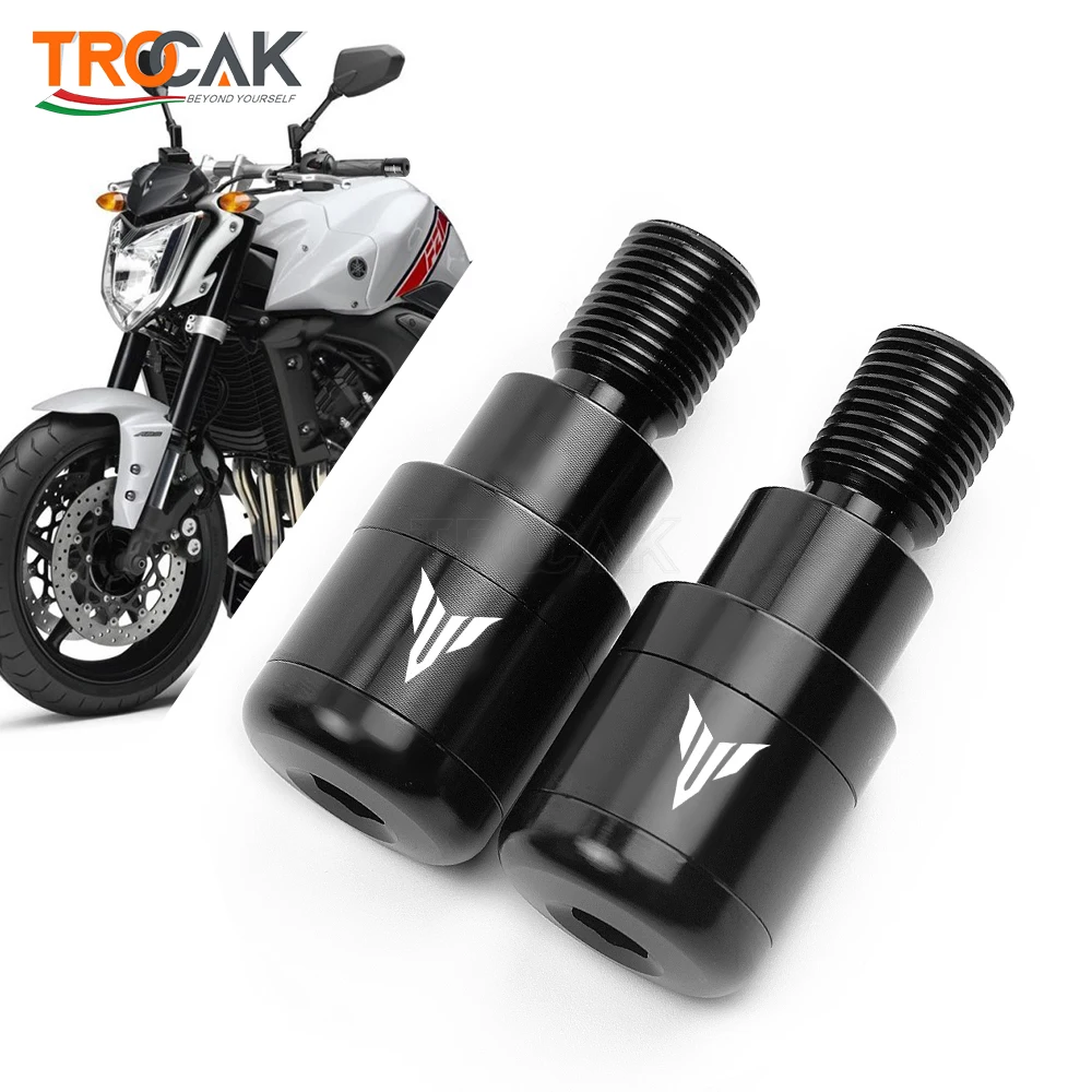 

Для Yamaha MT07 2023 MT09 MT10 MT125 FZ1 FZ6 FZ6R FZ07 FZ09 FZ010 Концевые заглушки руля мотоцикла с ЧПУ Ручки на конце руля