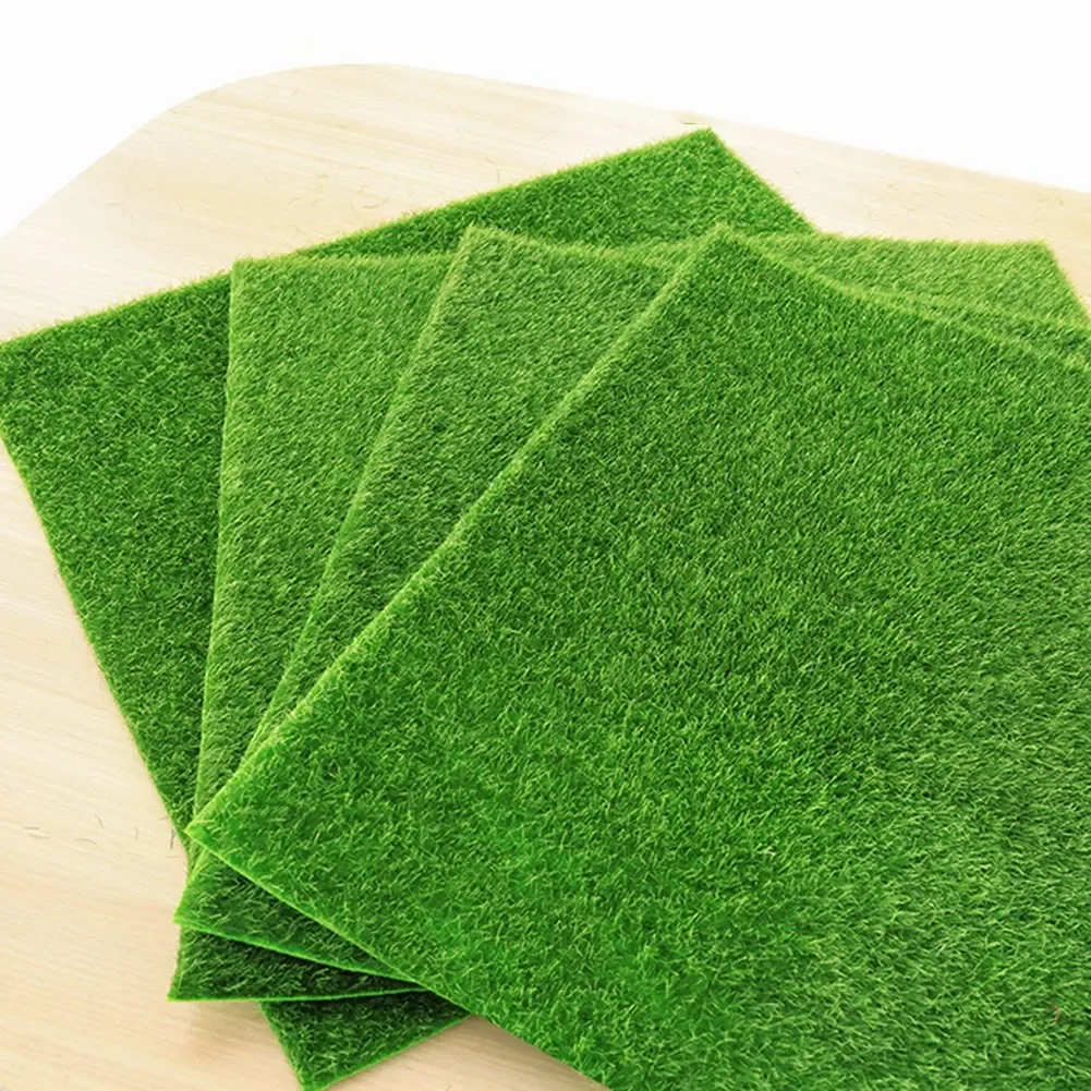 

Artificial Grassland Simulation Moss Lawn Fake Green Grass Mat Carpet DIY Landscape Home Floor Decor