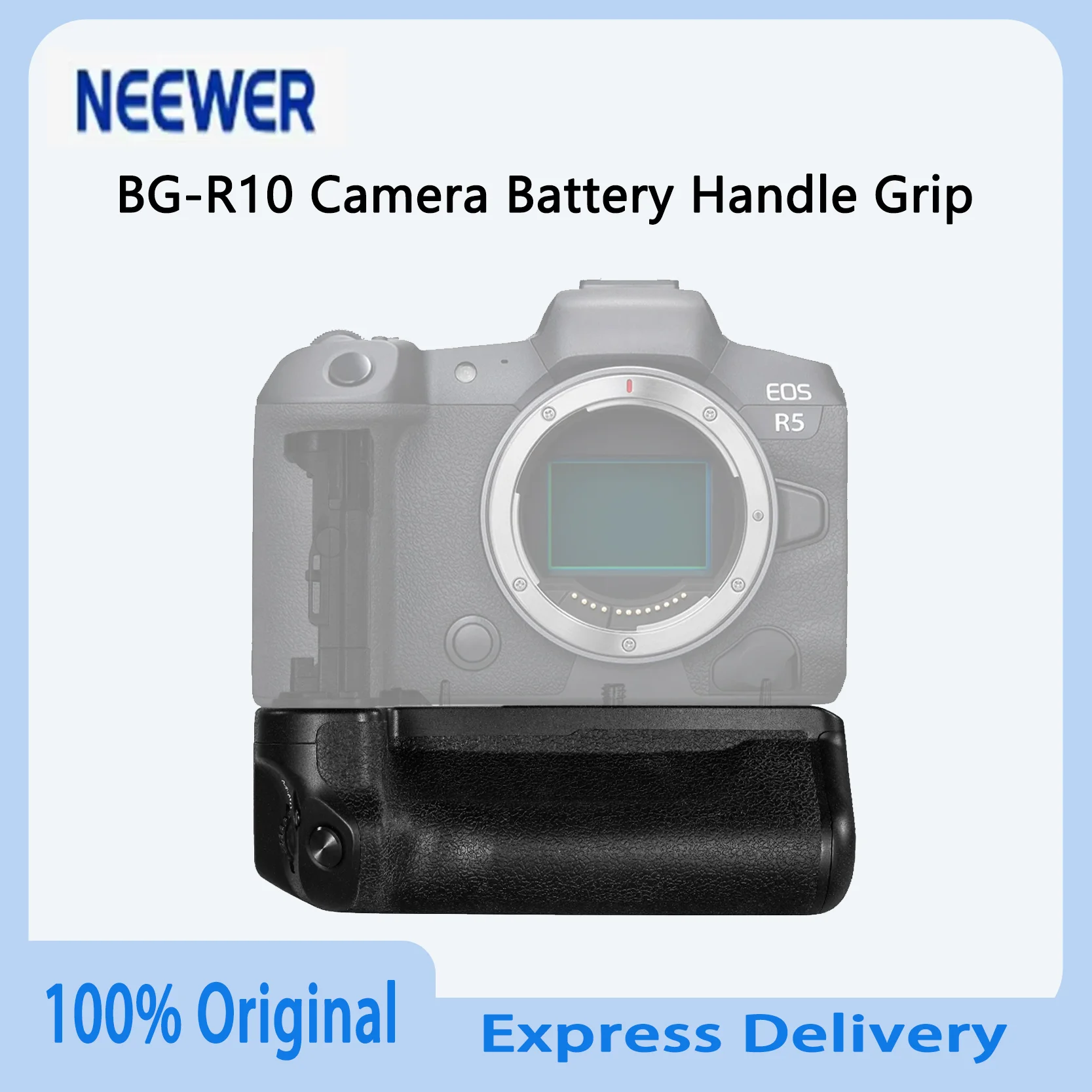 Brand NEEWER BG-R10 Camera B attery Handle Grip Dual Slot Power Supply Tripod Connection for Ca non EOS R5 R5C R6 R6 Mark II