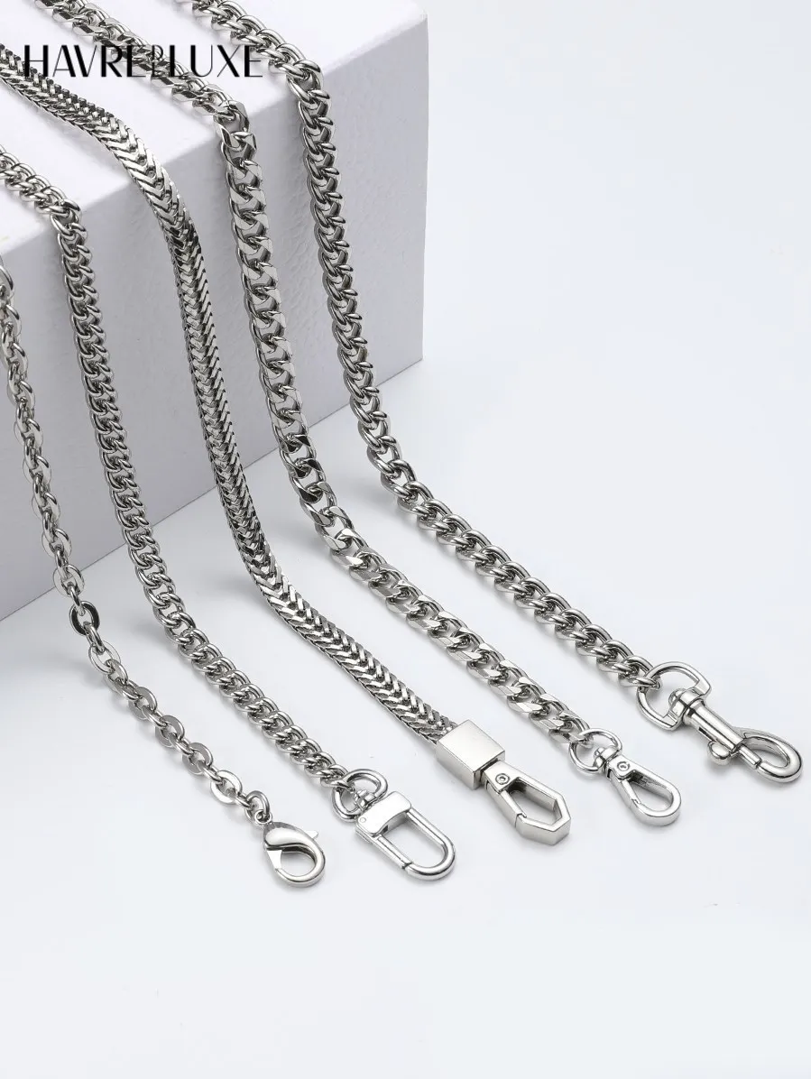 Silver Bag Chain Transformation Accessories Bag Straps Replacement Underarm Crossbody Shoulder Strap Metal Armpit Bag Chains