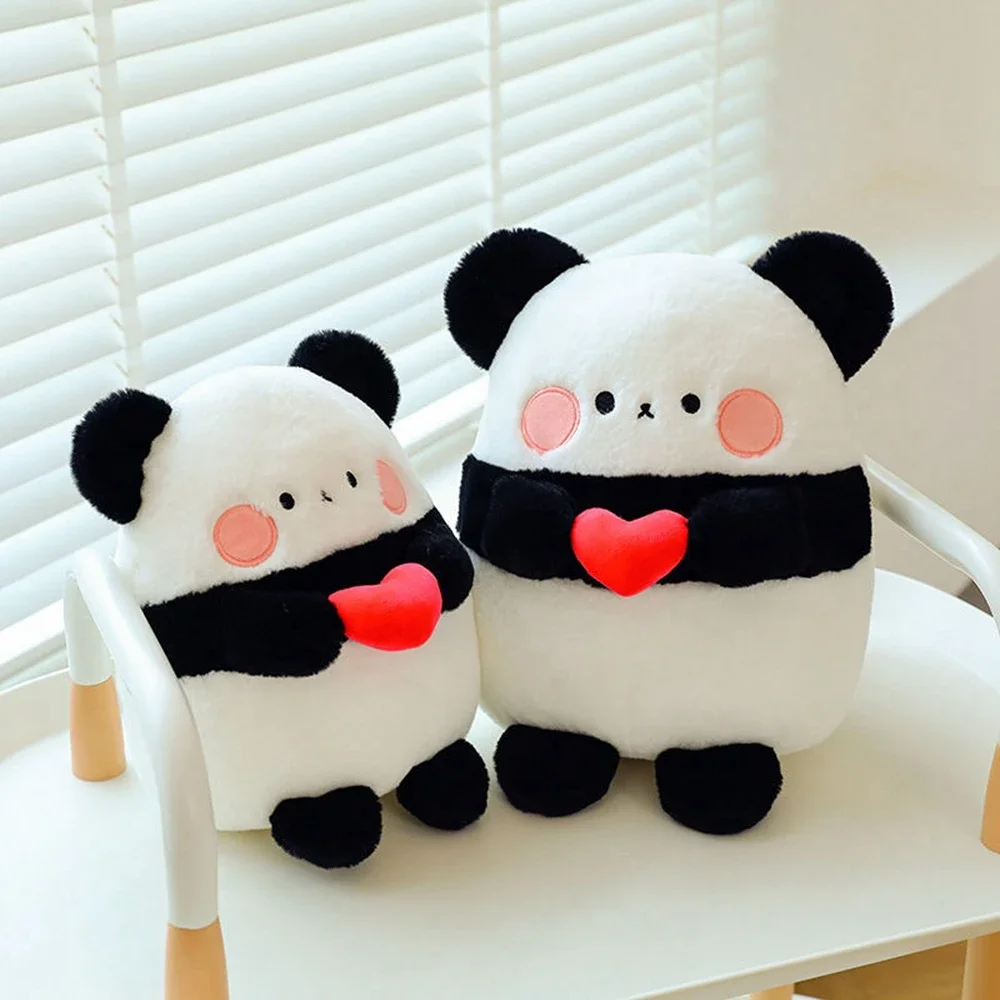 

20cm Cute Love Panda Plush Toy Doll Black And White Fun Boys And Girls Gift Wedding Doll Soft Filling Decoration