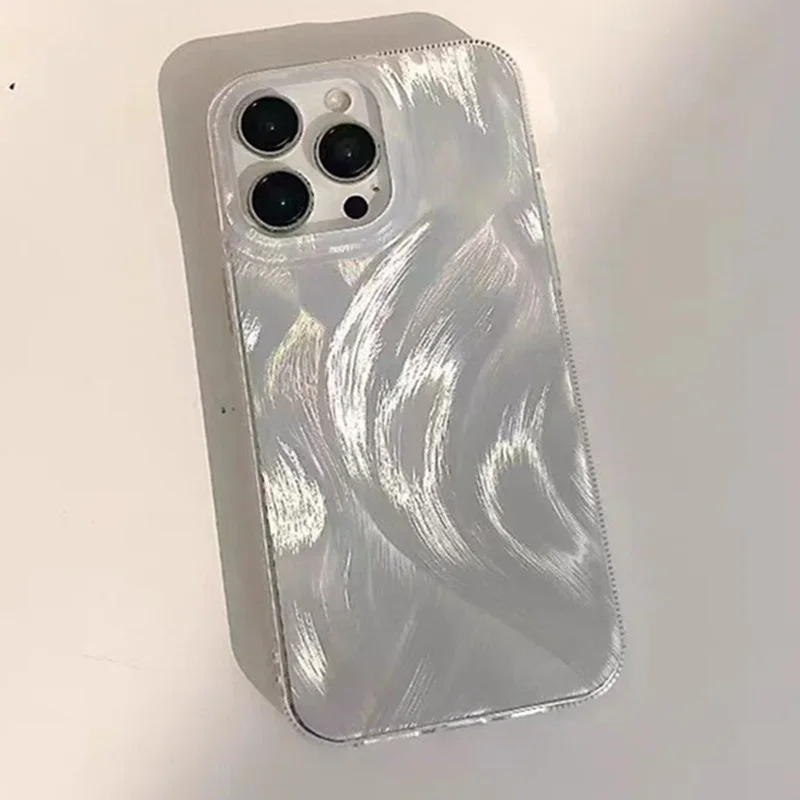 Luxury Laser Silver Phone Case For Xiaomi Poco X6 5G Cases M6 Pro 4G Case Poco X6 X3 X5 Pro Mi 11 Lite 5G NE Shockproof Cover