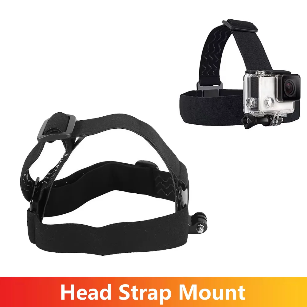 Head Strap Mount Belt Holder For GoPro Hero 13 12 11 10 9 8 7 6 5 AKASO SJCAM SJ4000 Insta360 DJI Osmo Action Camera Accessories