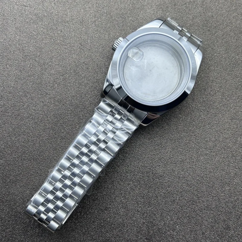 ملحقات معدلة لـ Oyster Perpetual 36/39 مللي متر مجموعة حزام زجاج الياقوت لحركة NH35/36