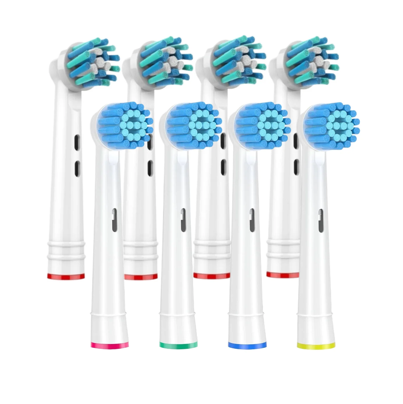 

8 шт. сменные насадки для электрических зубных щеток для Oral B 4 Cross Action Deep Clean и 4 насадки для зубных щеток для чувствительной ухода за деснами
