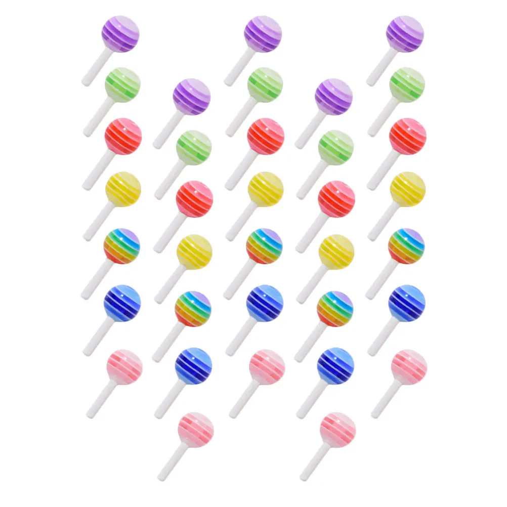 

50pcs Nail Art Accessories Lollipop 3D Resin DIY Decor Manicure Supplies C y Style Fingernail nament Salon Use
