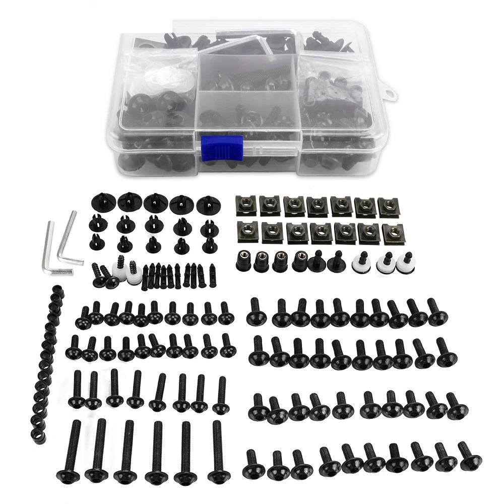 Universal Motorcycle Fairing Bolt Kit Fastener Clips Screw For Honda CRF 450 1000 CR CRF XR XL 85 125 250 500 CB400 VTEC vtec400