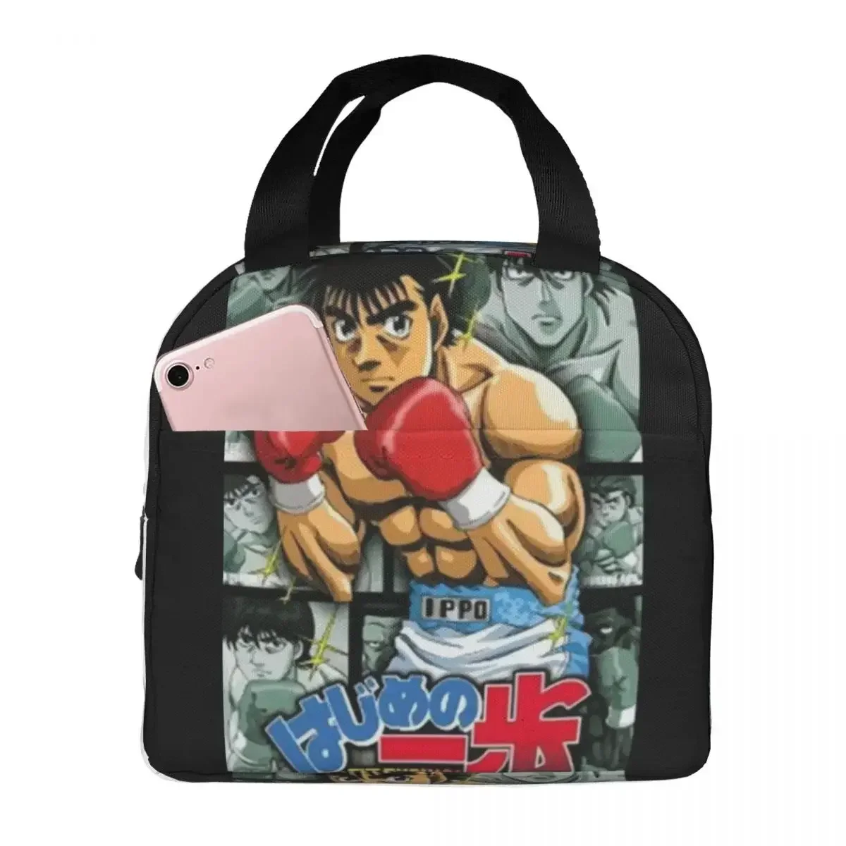 hajime-no-ippo-anime-poster-lunch-bag-unissex-portatil-cooler-isolado-caixa-de-almoco-para-alimentos-bento-box