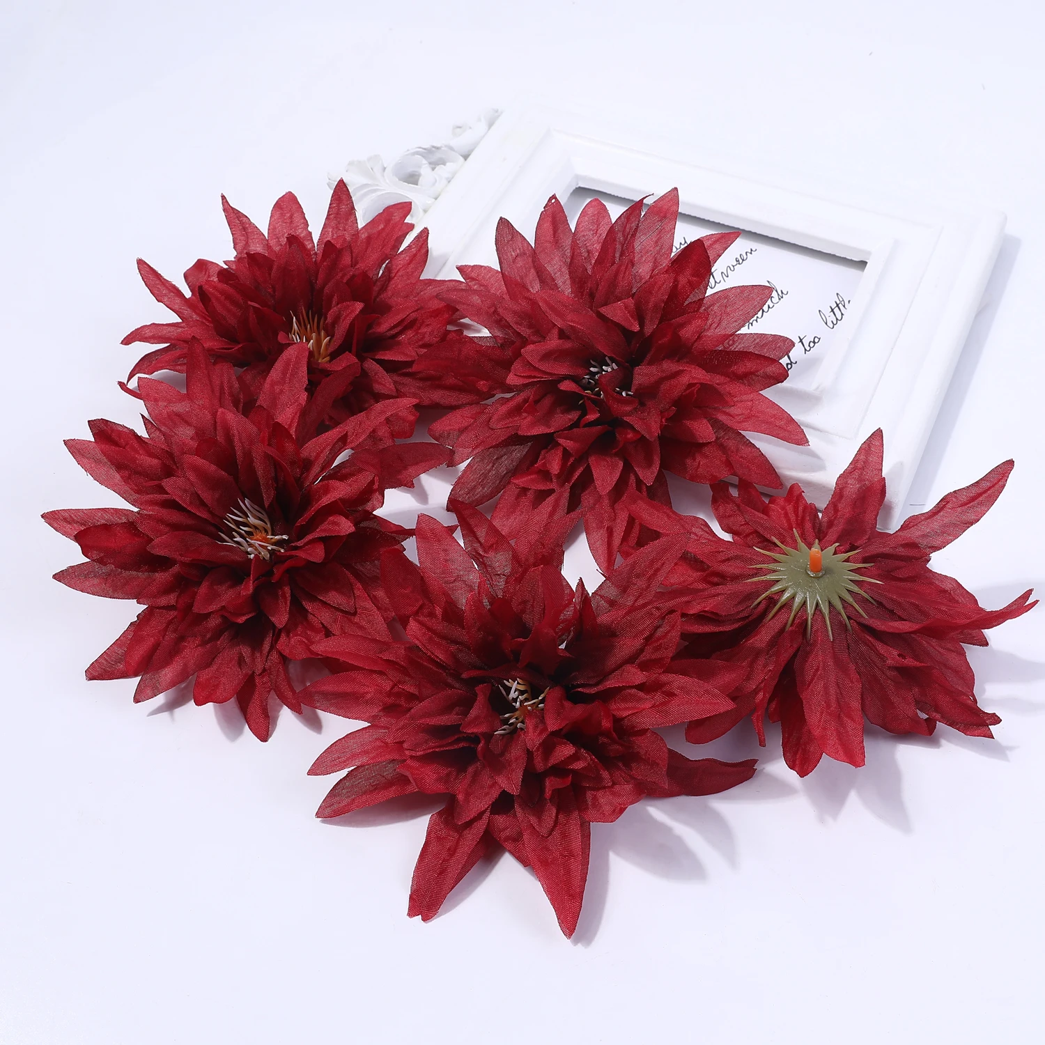 5/10 Stück künstliche Blumenköpfe, 11 cm, künstliche Blumen für Heimdekoration, Partyzubehör, Hochzeit, Hochzeit, Dekoration, DIY-Geschenke, Zubehör – Detail 10