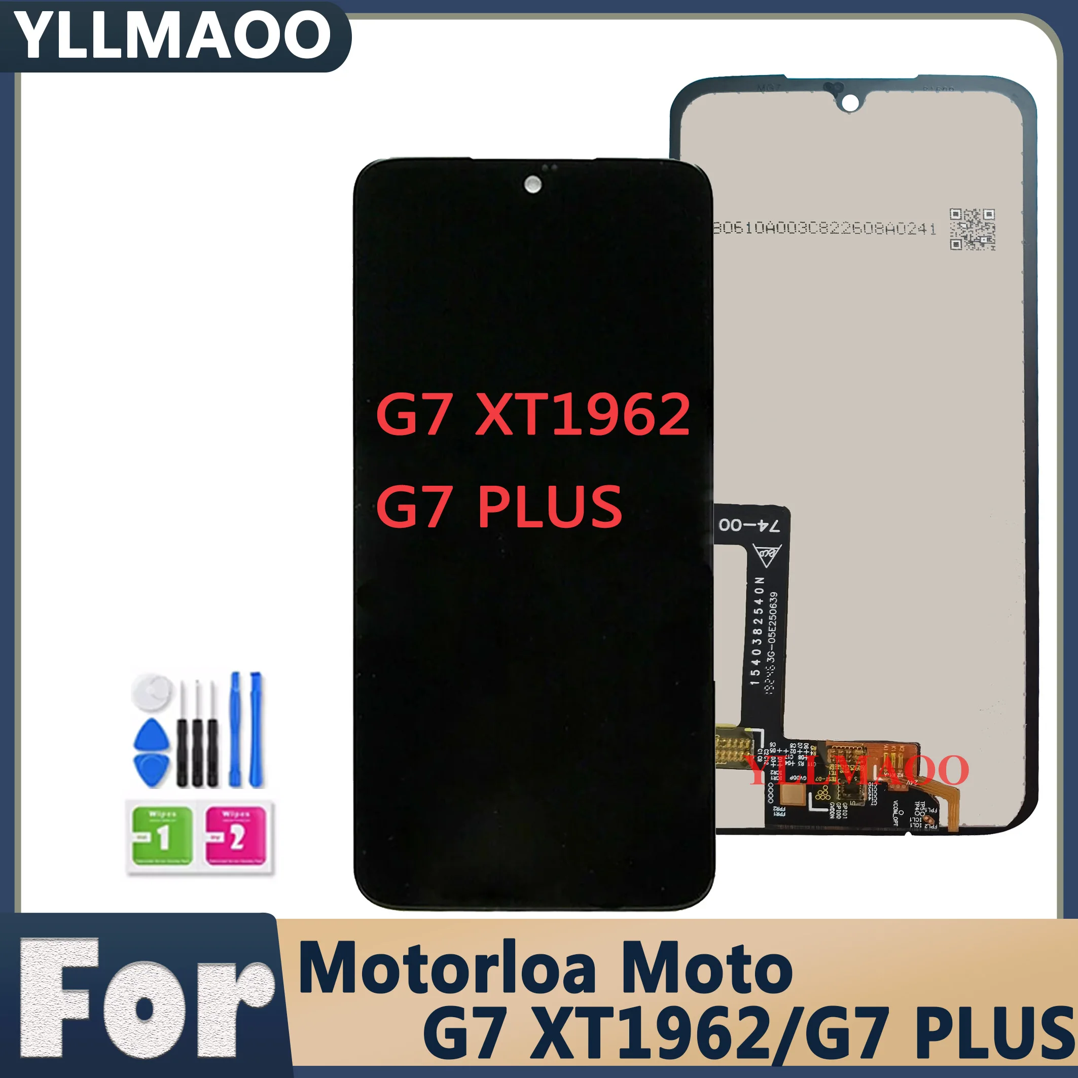 NEW For Motorola MOTO G7 XT1962 XT1962-4 G7 PLUS XT1965 LCD Display Touch Screen Digitizer Assembly Replacement Parts