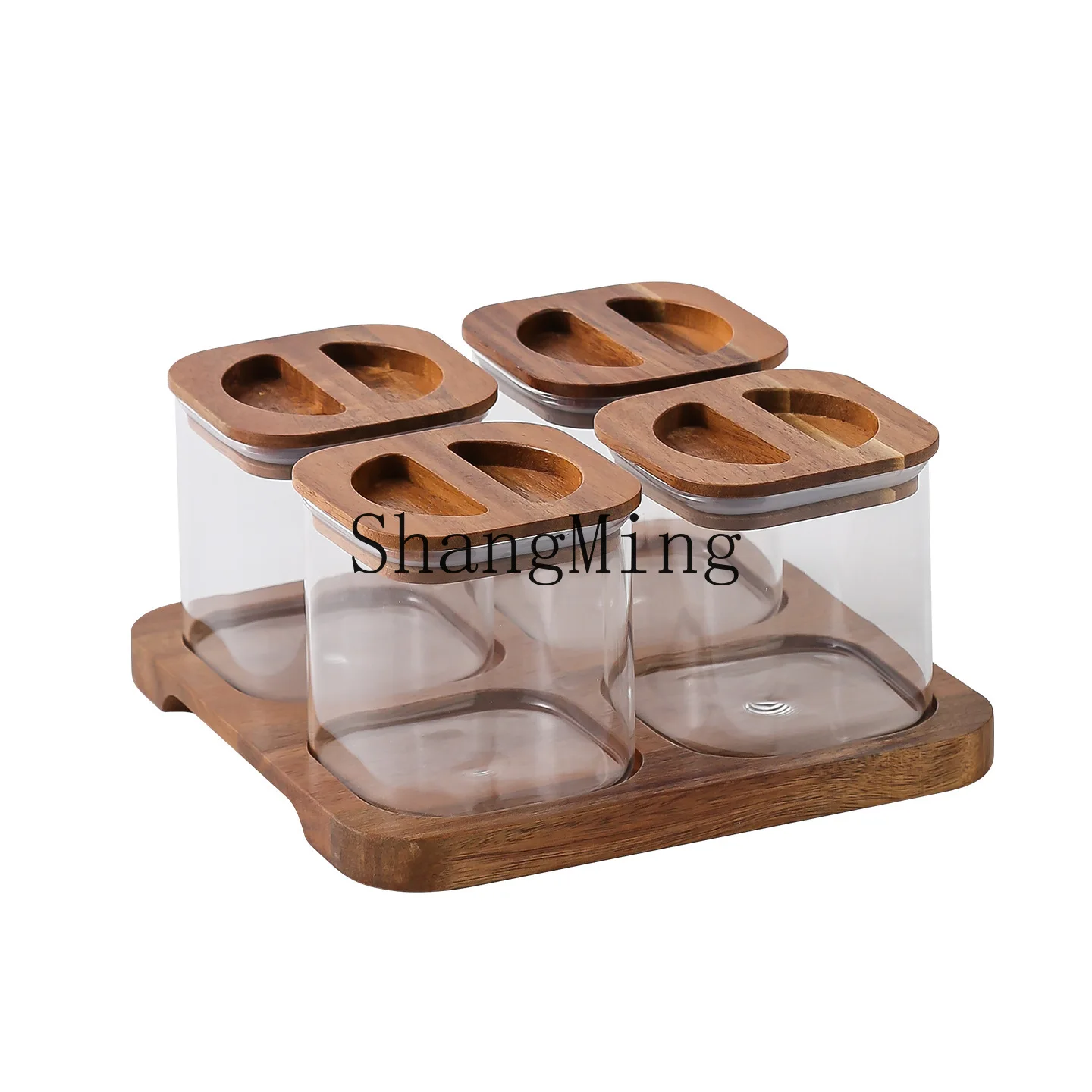 

DSA dried fruit jar compartment with sealed household storage high borosilicate glass living room coffee table melon seed nut