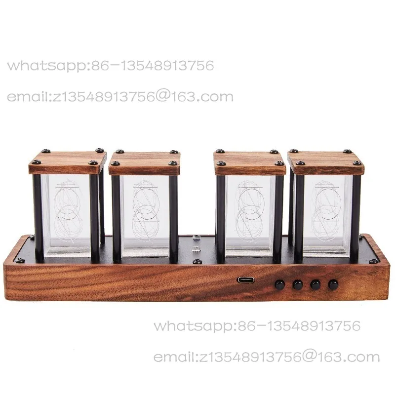 Alarm clock Amazon desktop clock quasi-glow tube free assembly creative alarm clock timer network timing