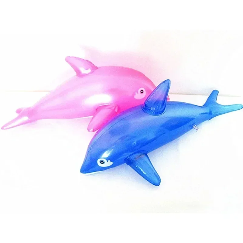 1 PC. Modeling Cute PVC Blow Up Inflatable Toys Dolphin Beach Toy For A Bathroom Being 51x20 cm Toy For Girls And Boy