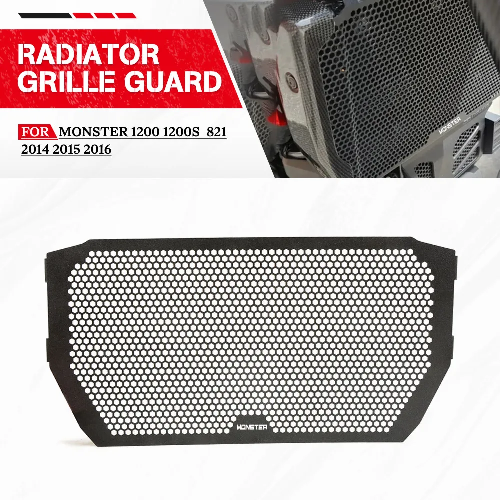 

For DUCATI MONSTER 1200 1200S 821 2014 2015 2016 Radiator Grille Guard Cover Protector Cooler Protection Motorcycle Accessories