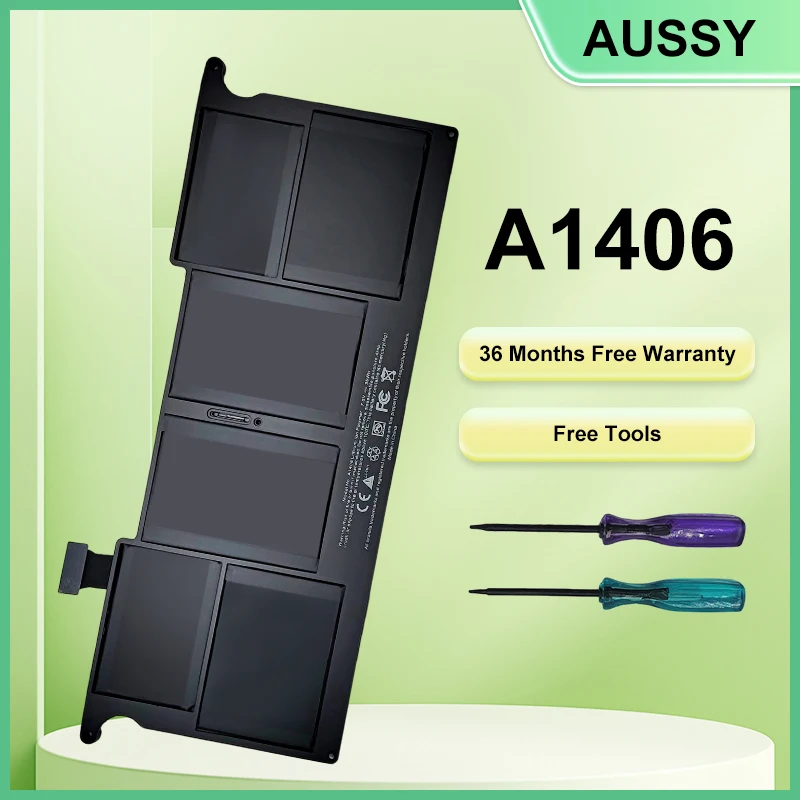 

A1406 Battery for APPLE MacBook Air 11" A1370 Mid 2011 A1465 2012 Version 020-7377-A 36 Months Free Warranty Free tools