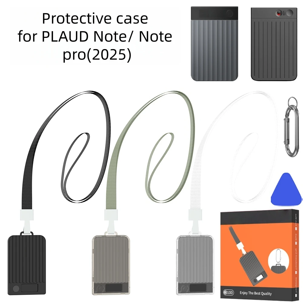 

Противоударный, пылезащитный и устойчивый к царапинам жесткий чехол-накладка из поликарбоната для PLAUD Note/Plaud Note Pro (2025)