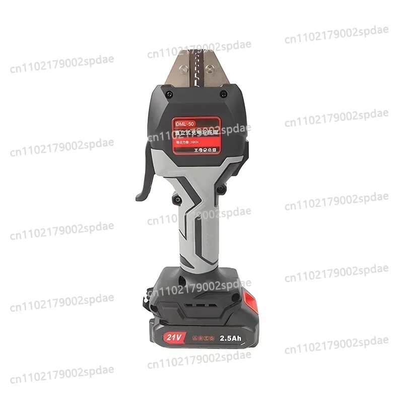 Cordless Hand Held Hydraulic Pliers 16KN Electric Hydraulic Wire Crimper with LED Light and Molds Terminal Crimping Tool