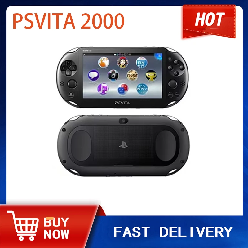 Refurbished PS VITA 2000 Handheld Game Console PSVita 2000 / PSV2000 / PSV 2000 Unlocked PKGj Store and Adrenaline PSVita Slim