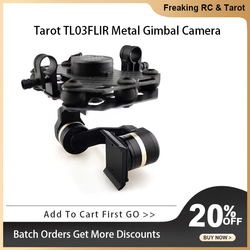 Tarot TL03FLIR Metal Efficient FLIR Thermal Imaging Gimbal Camera 3 Axis CNC Gimbal for Flir VUE PRO 320 640PRO